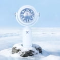 thumbnail image 6 of 5.74-Inch Mini Desk Fan - 3 Speeds, Rechargeable Battery/USB Powered , Quiet Portable Fan for Home, Office, Travel, Camping, 6 of 8