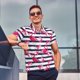 thumbnail image 4 of Fotbe Flamingos Camiseta Polo de Golf para Hombre con Estampado – Camisa Deportiva Transpirable con Cuello Abotonado-Small, 4 of 6