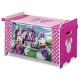 thumbnail image 4 of Minnie Mouse Toy Box with Retractable Fabric Top by Delta Children, Pink, 4 of 7