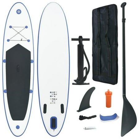 Dcenta Inflatable Paddle Board Set Beach Surfing Board with Oar  Fin  Hand Pump  Repair Kit and Carrying Bag Surfboard for Adults