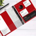 thumbnail image 6 of 3 Ring Binder, 2 Pack of 3 Inch D Ring Binders, 8.5" x 11" Presentation Folder View Binder with Pockets, Durable Non-Stick Customizable Clear View Cover for Documents, Files, Projects (White), 6 of 7