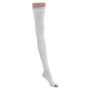 EMS Thigh Length Anti-Embolism Stockings White, Short, Medium, 6 Count