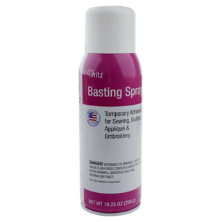 Fabric, Basting spray or glue for sewing or quilting. My recommendation:  Aleene's Fabric Fusion pump 