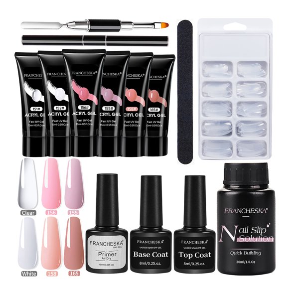 Nail Art Extension Kit Nail Gel Starter Kit Poly Nail Gel Set