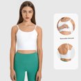 thumbnail image 2 of Greeniant Camiseta sin mangas Sujetador deportivo Chaleco de fitness Lavable Accesorios de gimnasio Ropa para correr Comodidad Sexy Halter Tops Equipo de Uniforme atlético Blanco ocho Greeniant OD029032-01, 2 of 6