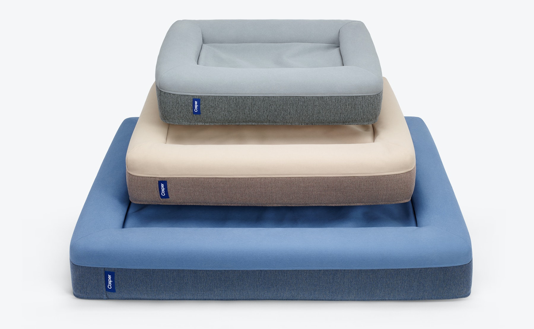 Casper Dog Bed, Plush Memory Foam, Small, Blue