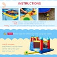 thumbnail image 5 of Outsunny 4 in 1 Inflatable Bounce House with Slide, Climbing Wall, and Pool or Ball Pit, Jumping Castle, Four Fun Activities, Water Bounce House for Kids, 5 of 9