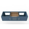 thumbnail image 2 of Alpine 60" Wood Floating Vanity Base in Blue with Chrome Handles, 2 of 5