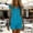 *Blue, variant on Women's Short Sleeve Button Front Romper,Casual V Neck Solid Color Shorts Jumpsuit Green,Women's Plus M