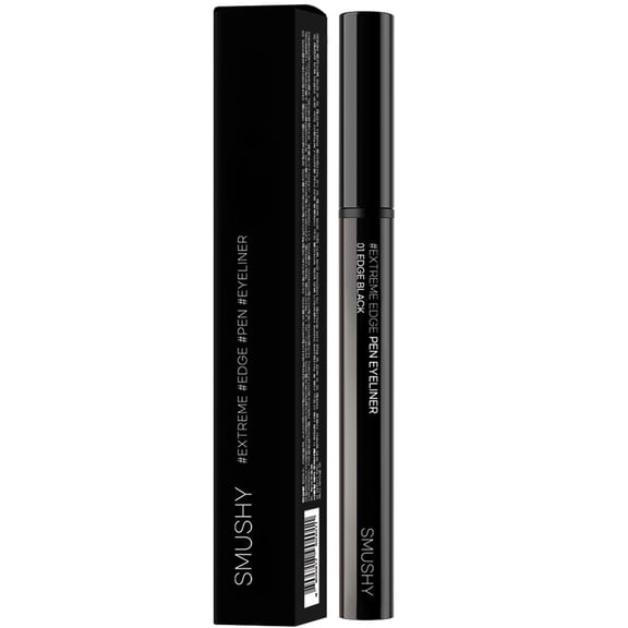 ROKKISS Smushy Extreme Edge Liquid Pen Eyeliner, Korean Makeup Black 0.02 oz