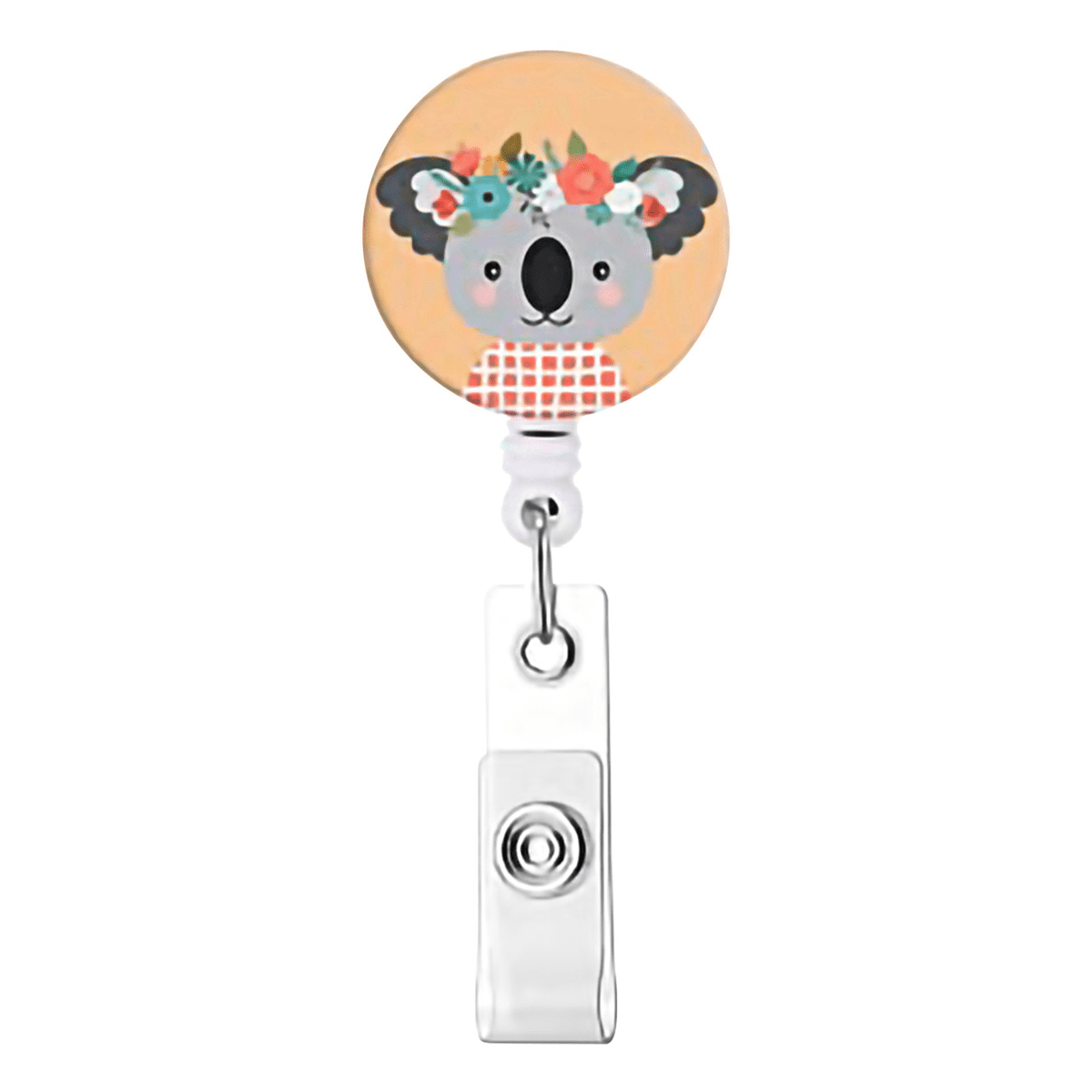 18 Pcs Animal Badge Reels Retractable Holder with Alligator Clip Nurse Cute for ID Card Holders