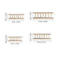 thumbnail image 2 of AURARMLET 8Pcs Miniature Ladder in Khaki for Mini Furniture Enthusiasts, 2 of 8