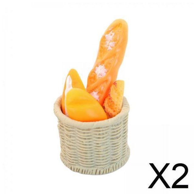 2x Accesorio De Casa De Muñecas En Miniatura Accesorio De Comida Rápida En Miniatura Para Manualidades Regalo
