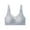 17-Gray, variant on YWDJ Sleep Bras for Women Plus Size Back Closures Comfortable Bras No Underwire Bras Wide Strap Full Coverage Push up Wrap Sleep Bras Padded Plus Size Comfortable Bras Comfy Bras Gray L