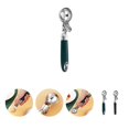 thumbnail image 1 of Cuillère à Crème Glacée à Poignée Confortable avec Dispositif de Récupération de Balles, Trou de Suspension, Cuillère à Pâte à Biscuits Multifonction en Acier Inoxydable, Outil pour Desserts, 1 of 8