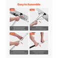 thumbnail image 6 of KFFKFF Snow Roof Rake, 26 in Aluminum Blade, 7.5-20 ft Adjustable Roof Snow Scraper with Wheels, Anti-Slip Handle for Snow, Leaves, and Debris Removal, 6 of 9