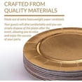 thumbnail image 4 of DISPOSABLE ROUND CHARGER PLATES - 40pc (Gold), 4 of 6