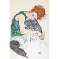 thumbnail image 3 of Schiele, Egon 17x24 Black Modern Framed Museum Art Print Titled - Seated Woman With Bent Knee, 3 of 5