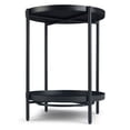 thumbnail image 3 of Simpli Home Simpli Home Monet Modern Industrial 17 inch Wide Metal Metal End Table in Black, 3 of 5