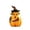 Orange1, variant on Halloween Resin Pumpkin Table Decor, Pumpkin-Head Ornament, Spooky Halloween Decoration, Gothic Table Centerpiece, Ideal for Mantels and Bookshelves, Durable Weather-Resistant Figurine