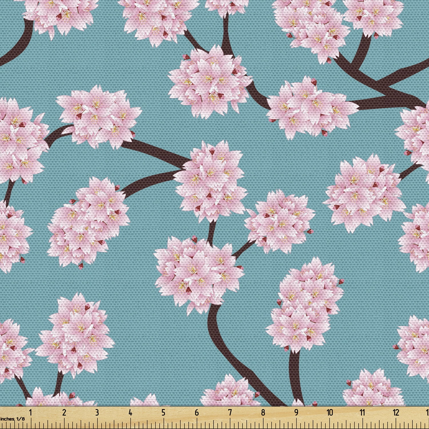 Flowers Cherries Clovers Glitter Cotton BTY New Sewing Fabric Material