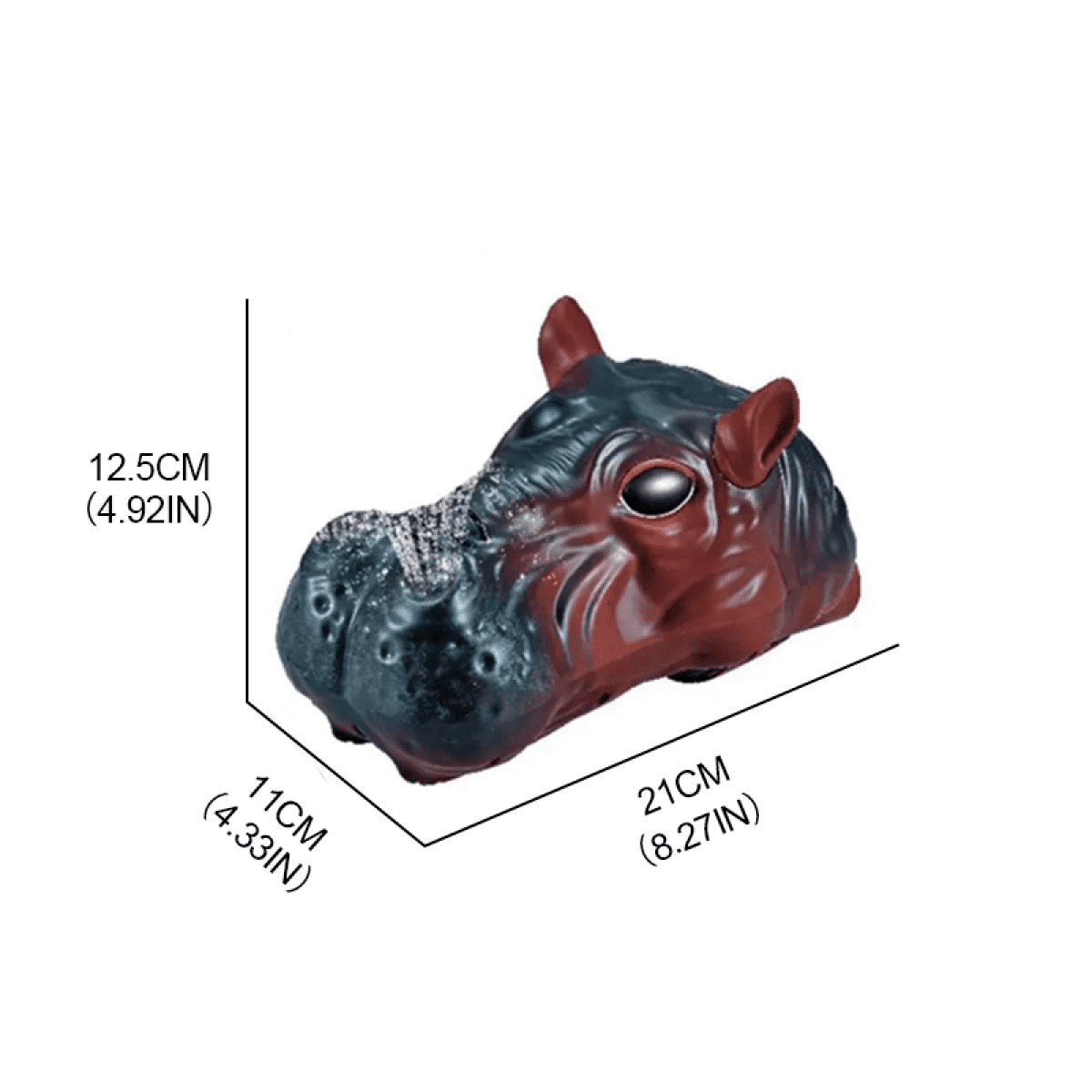 Remote Control Boat Hippo Toys for Pools 2.4GHz Twin Propeller Speed Boats with Water Spray Gifts for Kids Teen