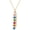 Style 1, variant on Personalized Birthstone Necklace with Names for Women, Custom Vertical Family Necklace with 1-6 Names and Birthstones, Engraved Infinity Pendant Jewelry Gift for Mom Grandma Wife