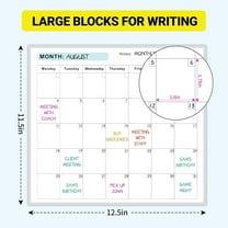 2026 Calendar Wall,Large Dry Erase Wall Calendar,Blank Undated Yearly Calendar,Whiteboard Premium Laminated Planner,Super Sized Calendar with No Years Or Dates for Planning Liquid 5ml