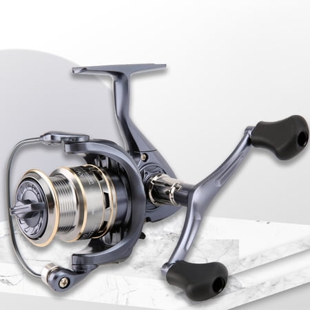Elowen Fishing ReelFishing Reel High Speed Ratio Spinning Fishing Reel Metal for Saltwater KM1000