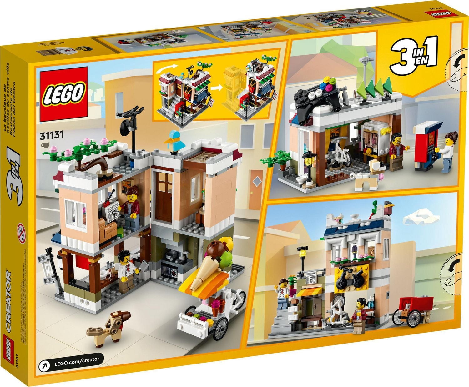 LEGO Creator La boutique de nouilles du centre ville 31131 Ensemble de construction (569 pièces)