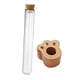 thumbnail image 3 of Cat Whisker Vaso para recuerdos de bigotes de gato con base de madera botella de vidrio para conservar pelo de mascota caja de recuerdos para gatos colector de barba adecuado para regalos de, 3 of 9