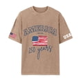 thumbnail image 3 of Youpwaven Men's 250th Anniversary USA T-Shirt, Vintage Washed America Graphic Tee, Relaxed Fit 1776-2026 Short Sleeve Patriotic Top, 3 of 5