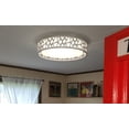 thumbnail image 3 of DingLiLighting 18.5" Modern Dimmable Ceiling Light with Remote White Flush Mount Ceiling Light for Living Room Dining Bedroom Kitchen, Bulbs Included, 3 of 7
