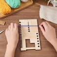 thumbnail image 3 of Spinning Control Card with Angle and Scale, Multifunctional Wood Knitting Needle Gauge and Ruler for Spinners Yarn Measuring Tools Crochet Accessories, 3 of 9