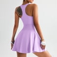 thumbnail image 5 of QHFBli Womens Mini Tennis Dresses Skort Summer Sleeveless One Piece Workout Romper Dress with Shorts Athletic 2026 Outfit, 5 of 7