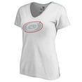 thumbnail image 2 of Women's White Carolina Hurricanes Whiteout V-Neck T-Shirt, 2 of 3