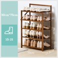 thumbnail image 1 of Gabinete de zapatos de almacenamiento múltiple para dormitorio, sin instalación, Zapatero plegable, puerta de casa, almacenamiento a prueba de polvo, 1 of 4