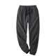 thumbnail image 2 of Pantalones largos para hombre, informales, de otoño, de color liso, con cintura elástica y lazo, de poliéster., 2 of 3