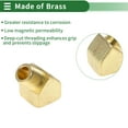 thumbnail image 3 of Adaptador roscado hembra a macho de latón de 1/8"NPT de 45 grados Unique Bargains 2 Pcs, 3 of 7