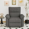 thumbnail image 2 of Wall Hugger Recliner with Charging Station, Zero Wall Power Recliner Chair, Polyester Fabric Electric Recliner Armchair Sofa for Living Room, Bedroom, Apartment, Dark Grey, 2 of 9