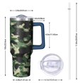 thumbnail image 2 of Camouflage 40oz Tumbler– Stainless Steel Insulated Tumbler with Handle and Straw, Large Capacity Travel Cup for Hot & Cold Drinks, 2 of 6