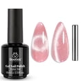 thumbnail image 1 of Esmalte de uñas en gel con forma de escarabajos con purpurina rosa ojo de gato con imán, 20 unidades, 1 of 7