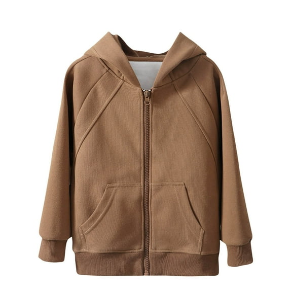 Fengyings Clearance Boys Girls Sweatshirts Full Zip Hoodie Casual Long Sleeve Sweatshirts Cute Jackets with Pockets