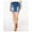 blue, variant on Tinseltown Womens Ripped Denim Skirt, Blue, Juniors, 9