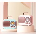 thumbnail image 4 of Minialtavoz inalámbrico Bluetooth con diseño retro creativo para teléfono móvil, subwoofer portátil para exteriores, pequeño audio rosa, 4 of 4