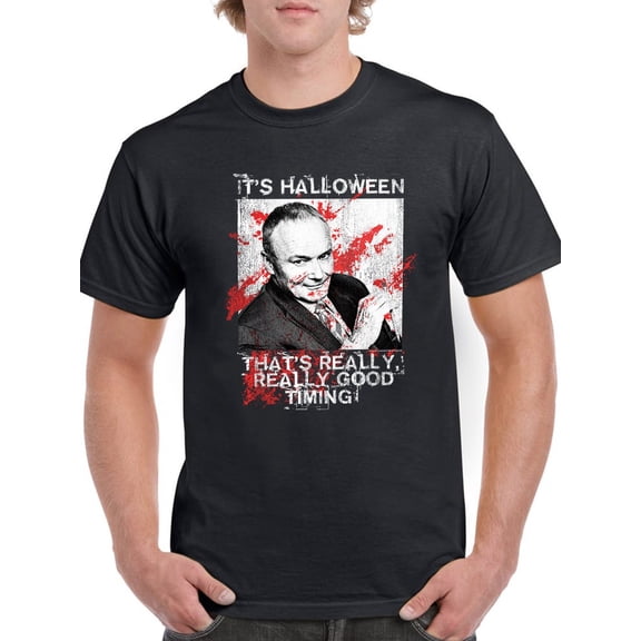 Really Good Halloween Timing T-Shirt Men The Office, Male x-Large