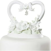 25th Anniversary Heart Cake Topper