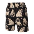 thumbnail image 4 of Balery French Bulldog Traje de Baño Estilo Hawaiano para Hombre, Shorts de Secado Rápido con Bolsillos-Small, 4 of 6
