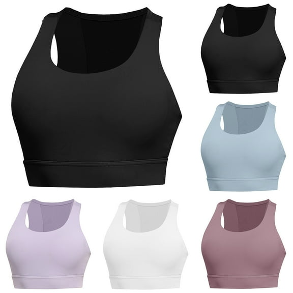 Darzheoy Bras for Women No Underwire Women's Sports Bra Fitness Running Shockproof Yoga Tank Top Sports Bra M