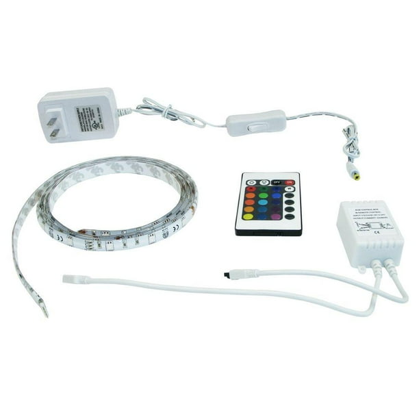 Illume Lighting 39 In Color Changing Rgb Kit With Plug Driver And Remote Ledtape 1m Com Illume Lighting 39 In Color Changing, Illume 5 Meter Outdoor Rgb Led Tape Light Kit